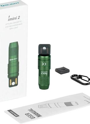 Фонарь olight imini 2, ц:od green 9