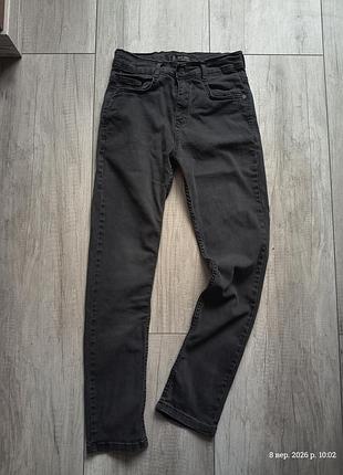 Черные прямые джинсы на парня подростка altun jeans возраст 12 рост 152