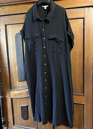 Довга легка чорна сукня  h&m розмір xl