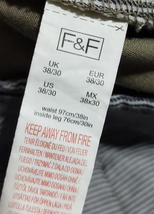 Мужские брюки f&f , размер 38/30 straight . 5
