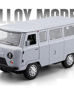 Уаз-452 «буханка» серая масштаб 1:18