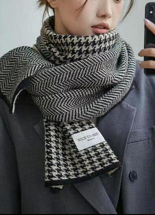 Шарф женский гусиная лапка 18*140см
