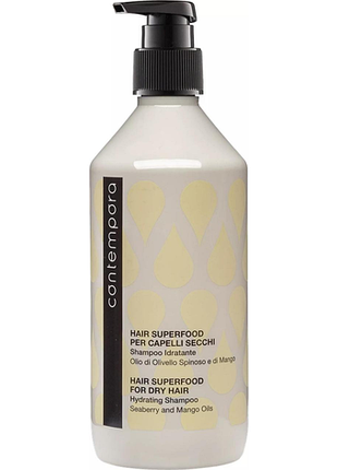 Шампунь зволожуючий contempora з маслом обліпихи і манго hydrating shampoo 500 мл