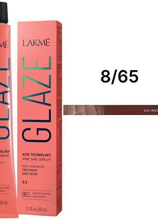 Краска для волос lakme полуперманентная кислотная технология glaze color acid technology 8.65 mocha rose 60 мл