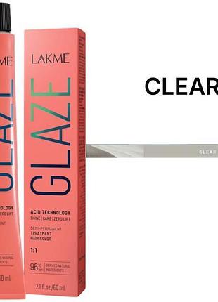 Краска для волос lakme полуперманентная кислотная технология glaze color acid technology clear 60 мл