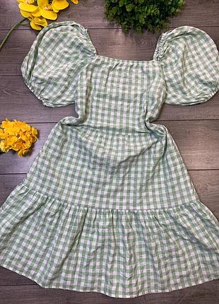 🎁легка жіноча сукня ( в складі 60% бавовни)
🛍розмір: uk 20, xl
🛍дов 102, пог 54-58, рукав 36, пот 53-55, поб 72-75 см
✅стан: гарний.