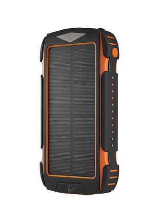 Powerbank квант sc27, 20000mah, портативний акумулятор із сонячною зарядкою