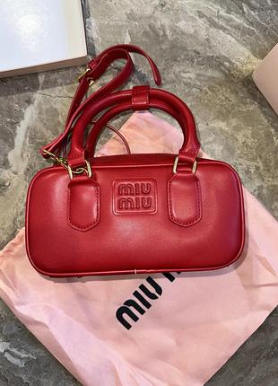 Сумка miu miu червона, нова, без бірок