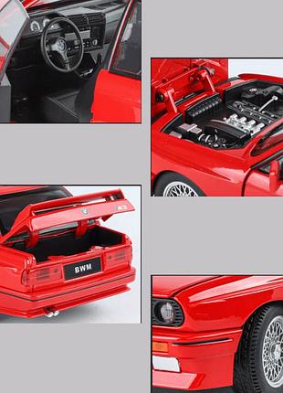 Bmw m3 красная масштаб 1:24 3