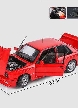 Bmw m3 красная масштаб 1:24 5