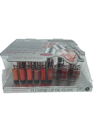 Набор блесков для губ "plumper lip oil gloss" 24шт/упаковка