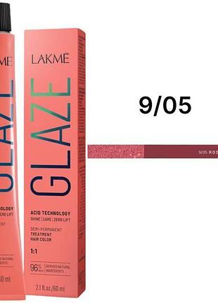 Краска для волос lakme полуперманентная кислотная технология glaze color acid technology 9.05 rose quartz 60 мл