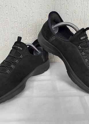 Мокасини текстильние стрейч skechers slip-ins р.36