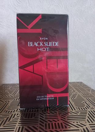 Black suede hot туалетная вода для него (75 мл) avon блэк сайд хот эйвон