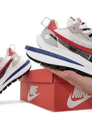 Кросівки nike x sacai vaporwaffle grey арт 15580