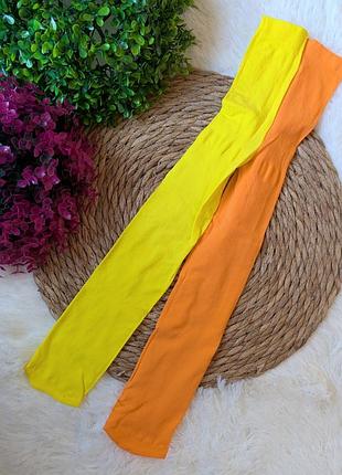 Детские яркие колготы 💛🧡one size 2