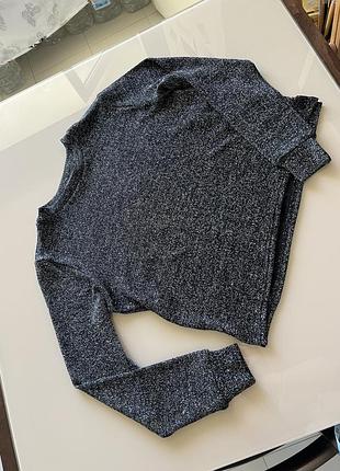 Лонгслів люрексовий divided (h&m basic) 3