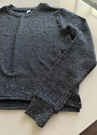 Лонгслів люрексовий divided (h&m basic) 5