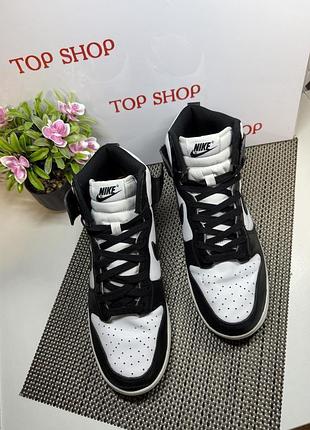 Оригинальные кроссовки nike dunk высокие хайтопы 3