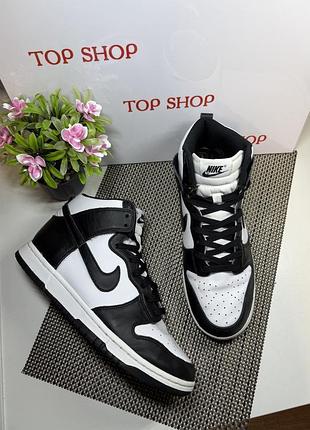 Оригінальні кросівки nike dunk високі хайтопи