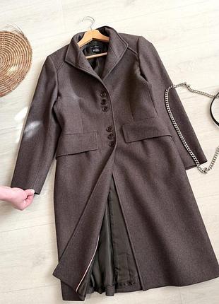 Роскошное пальто миди zara (100% шерсть)