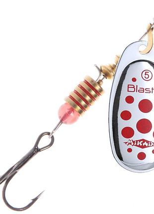 Блешня обертова mikado blaster № 2 4гр silver/10 (silver/red dots)