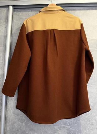 Классная рубашка-пальто oversize 8