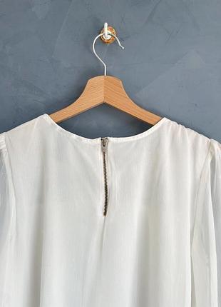 Шифонова біла блузка h&m 6