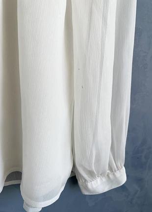 Шифонова біла блузка h&m 7