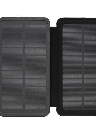 Сонячний powerbank квант sc15-1, 20000mah, портативний акумулятор для заряджання гаджетів