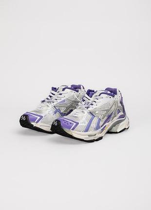 Balenciaga runner жіночі кросівки біло-фіолетові