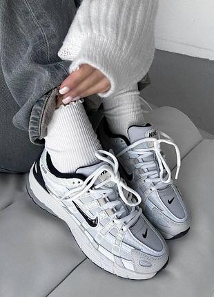 Бежеві кросівки унісекс nike p-6000 white beige gore-tex termo х найк 45