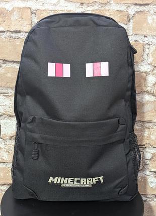 Рюкзак minecraft стильный детский 🖤🩷 3
