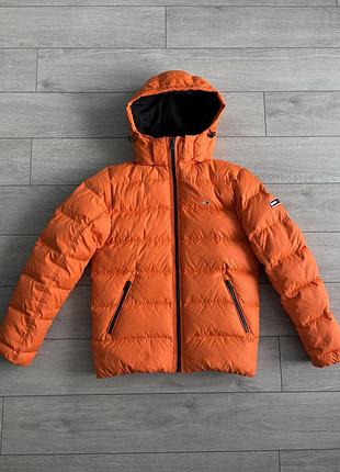 Пуховик томмі хілфігер tommy hilfiger jeans alaska puffer size s с розмір стьобана дута курточка з капюшоном чоловіча пухова куртка пуффер оригінал