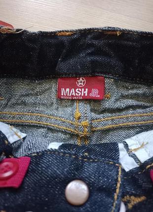 Детские темно-синие джинсы бренда mash denim 5