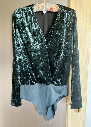 Боді zara (оксамиовоий, розмір м)