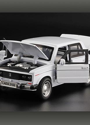Ваз-2106 «жыгули» белая 1:32 3