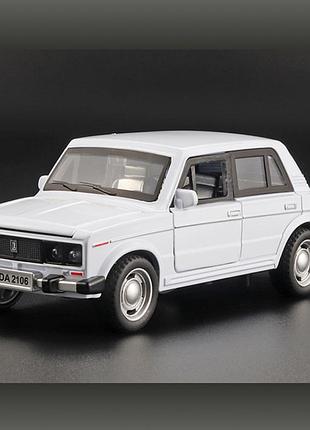 Ваз-2106 «жыгули» белая 1:32 5