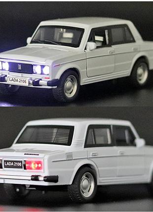 Ваз-2106 «жыгули» белая 1:32 6
