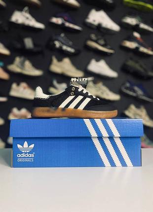 Стильні жіночі кросівки adidas samba wales bonner “black/white”