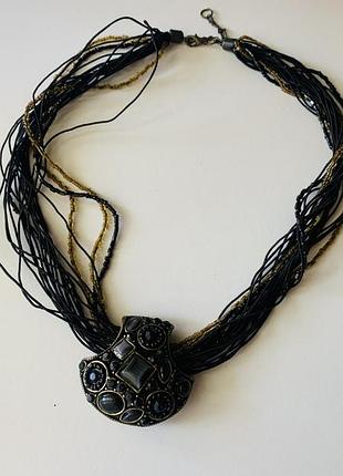 Кольє «чорна розкіш» 4