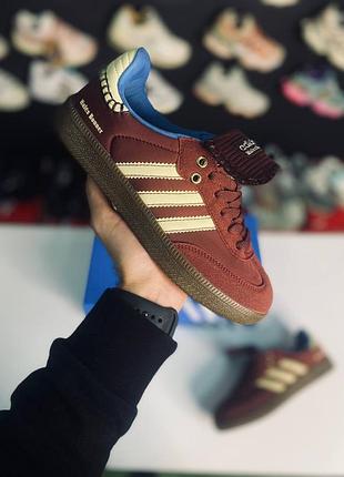 Стильні жіночі кросівки adidas samba wales bonner “fox brown”