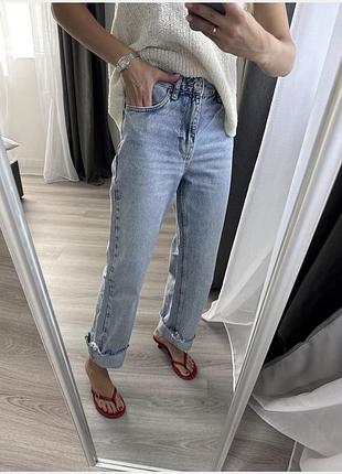 Прямі джинси zara 34