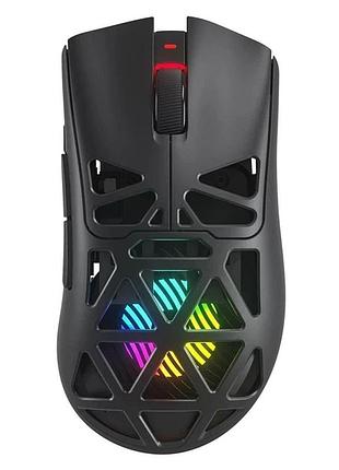 Игровая беспроводная мышь aula sc620 / rgb / tri-mode / paw3311 / 12000 dpi / black / черный