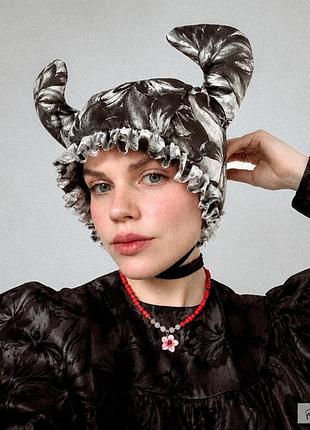 Чепчик шапка з ріжками 6