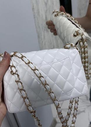 Сумка chanel, біла 5