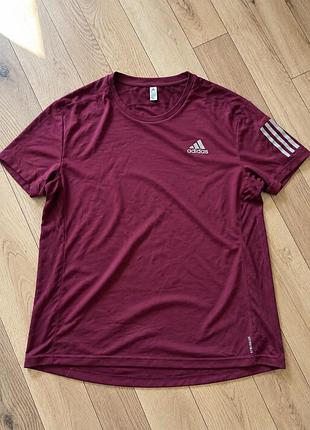 Чоловіча футболка adidas aeroready xl бордова
