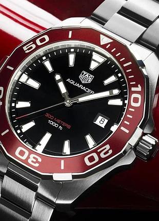 Чоловічі годинники tag heuer aquaracer way101b.ba0746 black/red
