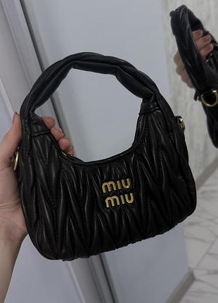 Сумка miumiu, чорна
