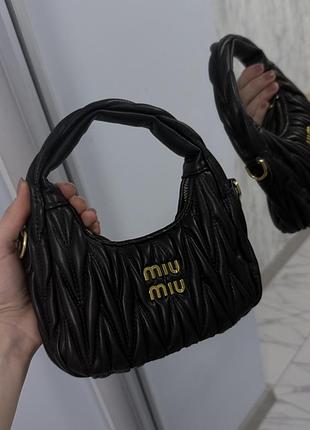 Сумка miumiu, чорна 3